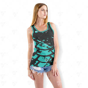 Débardeur de sport pour homme avec logo personnalisé, respirant, écologique, séchage rapide, anti-boulochage, anti-rétrécissement, pour l'entraînement et la course - Product Image 2