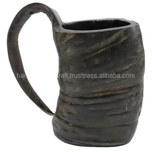 Jarra de Cuerno / Jarra Vikinga para Beber / Jarra de Cuerno para Cerveza con Artesanía India, Embalaje Gratuito con Descuento - Product Image 4