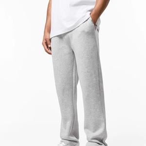 Fully Plastic Zipper Fly Closure Men Baggy Tracksuit Midweight French Terry Flat-Seam Construction <b>Stitch</b> For College Streetwear - Product Image 2