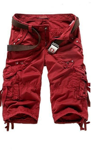 Shorts cargo pour homme couleur unie avec logo personnalisé, style hip-hop, vente chaude, respirants, avec poches cargo, personnalisables - Product Image 5