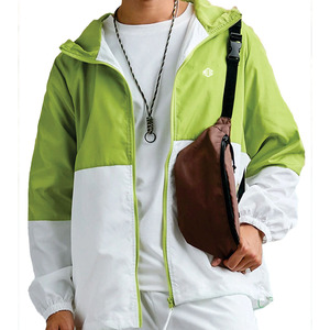 Wholesale High Quality Two Tone Nylon Windbreaker <b>Jackets</b> Custom logo Windbreaker Zip up Coat Popular Color Block <b>jacket</b> for <b>men</b> - Product Image 5