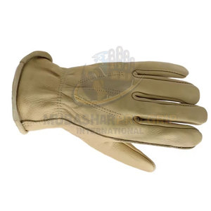 Gants de conducteur en cuir en stock, gants de travail pour hommes, gants de sécurité avec logo personnalisé - Product Image 6