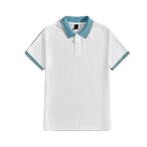 Chemises polo pour hommes, nouvelle collection été, qualité supérieure, design personnalisé, t-shirt polo pour hommes, couleur blanche avec col, différents designs - Product Image 5