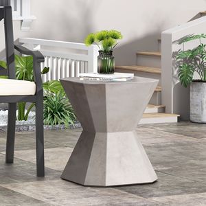 Lightweight <b>Outdoor</b> Concrete <b>Side</b> <b>Table</b> for <b>Outdoor</b> Living - Product Image 1