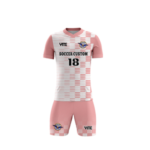 ชุดเสื้อฟุตบอลแบบกำหนดเองสำหรับผู้ชาย แขนสั้น พิมพ์ลายแบบ Sublimation ผ้า Spandex/Polyester ระบายอากาศได้ดี ชุดกีฬาสำหรับทุกฤดูกาล ผู้ใหญ่ แบบสวมด้านหน้า - Product Image 5