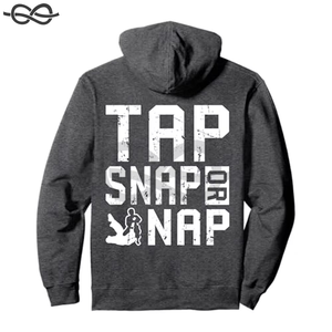 Sweat à capuche unisexe doublé en tricot Tap Snap Nap pour le Jiu-Jitsu Brésilien et le MMA – Kimono élégant pour les lutteurs et les combattants - Product Image 4