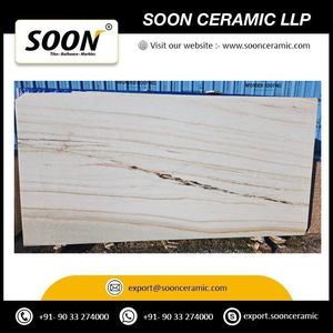 SOON CERAMIC Prix direct usine, grande dalle de marbre INDIAN LASA polie, design moderne et écologique 3D pour murs et sols de salon - Product Image 4