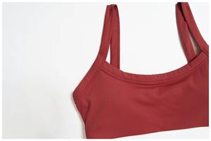 Soutien-gorge de sport pour femme, personnalisé, col halter, dos croisé ouvert, ajustement moulant, pour yoga, course et fitness, vente en gros - Product Image 4