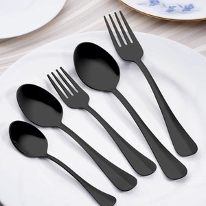 Ensemble de couverts en métal élégant, vaisselle haut de gamme pour les mariages, les banquets et les services hôteliers - Product Image 4