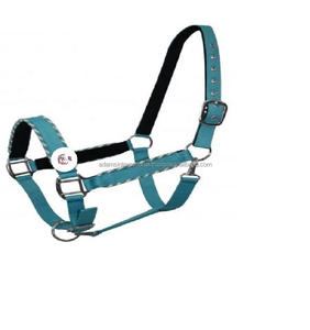 Licou de style anglais de haute qualité pour chevaux PVC coloré avec nylon et cuir idéal pour la selle anglaise - Product Image 2