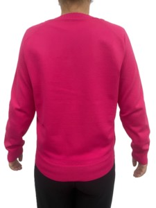 Cardigan en tricot pour femme, col en V, broderie, poches, fermeture à boutons, manches longues, vêtements décontractés d'hiver, laine/acrylique, couleur unie - Product Image 2