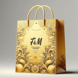 High Quality Custom Logo Flower <b>Pattern</b> <b>Paper</b> Shopping Bags Luxury Boutique Gift Bags for Clothing Packaging Factory Supplier - Product Image 3