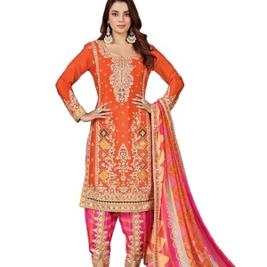 นักออกแบบล่าสุดกระจก Chinon บริสุทธิ์ทํางานชุด Dhoti โดย Fab Zone - Product Image 1