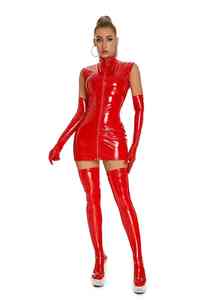 Nuevo Vestido Sexy de Primavera para Mujer, Brillante, de Cuero Sintético, con Cierre Frontal, Estilo Látex, para Pole Dance, Discoteca, Bar, Fiesta - Product Image 2