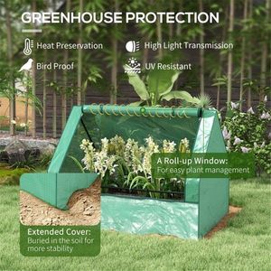 Silver and Green Mini Greenhouse for Garden Compact Outdoor Room - Product Image 4