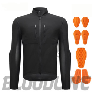 Windproof autumn <b>racing</b> <b>jacket</b> Bloodline men's full sleeve Black motorcycle <b>racing</b> <b>jacket</b> - Product Image 4