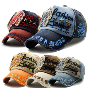 Gorras Deportivas Bordadas Personalizadas al por Mayor, Unisex, Diseños Surtidos, Gorras de Béisbol Vintage Desgastadas - Product Image 1