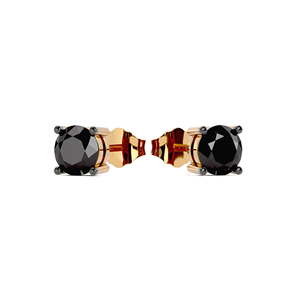 Solid 925 Sterling Silver Classic Round Onyx <b>Stud</b> <b>Earrings</b> Rhodium Plated Stainless Steel Claw Setting Unisex Jewelry - Product Image 4