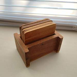 Sous-verres décoratifs en bois imprimés pour la cuisine, sous-verres en bois personnalisés avec logo et impression - Product Image 5