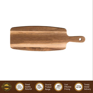 Bandeja de Madera de Acacia Rústica de la Mejor Calidad, Bandeja para Servir Comida, Tabla de Quesos, Bandeja para Galletas, para Uso en la Cocina y la Mesa del Comedor - Product Image 3