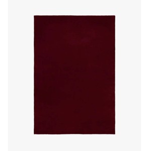 Tapis en laine bordeaux massif, tapis moderne tufté à la main, tapis de qualité supérieure, couverture de sol douce pour salon et chambre, décoration intérieure - Product Image 2