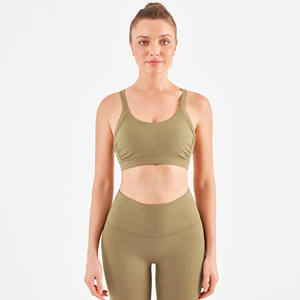 Conjunto Deportivo para Mujer, Yoga, Cintura Alta, Secado Rápido, Transpirable, Sin Costuras, Color Sólido, Bra y Leggings, Venta al Por Mayor, Marca Personalizada - Product Image 1