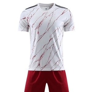 Comfortable Mens Sports <b>Light</b> Weight 100% Polyester Breathable Quick Dry V-<b>neck</b> Short Sleeve Soccer Jerseys Sets Customizable - Product Image 4