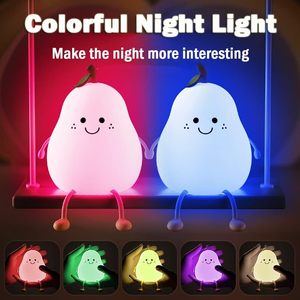 USB Rechargeable Touch Control Dimmable <b>LED</b> Duck Night <b>Light</b> Cute Cartoon Animal Silicone Lamp for Bedroom Mini Room Decoration - Product Image 3