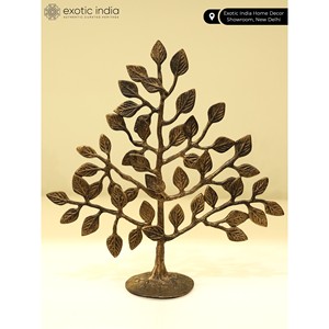 Décor de table arbre de vie en laiton fait à la main de 11 pouces Article de décoration d'intérieur unique - Product Image 2