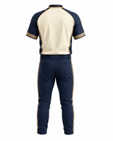 Ensemble de maillot et pantalon de baseball pour homme à manches courtes, imprimé avec le nom de l'équipe, respirant, écologique, léger, antibactérien
