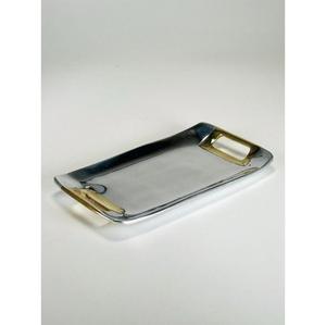 Decorative Metal Serving Trays With Handle American Style Food Grade Latest Tray For Restaurant <b>Parties</b> Supply <b>Table</b> Decoration - Product Image 1