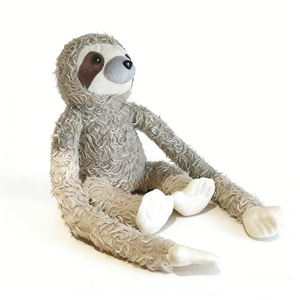 Peluche de Perezoso Personalizado, Peluche de Perezoso de Brazos Largos, Peluche de Perezoso Gris Rizado, Muñeco de Animal de la Selva Tropical - Product Image 2