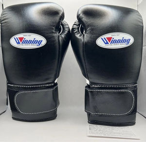Guantes de Boxeo de Alta Calidad con Velcro para Entrenamiento, Sparring y Combate, con Cuero Genuino de Vaca Transpirable - Product Image 1