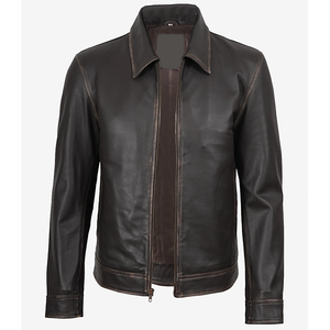 แจ็คเก็ตหนังวัวแท้สีน้ำตาลเข้มสไตล์วินเทจสุดฮิตปี 2026 สำหรับผู้ชาย คุณภาพสูง 100% ขั้นต่ำในการสั่งซื้อน้อย แจ็คเก็ตแฟชั่นฤดูหนาวแบบมีฮีตเตอร์ - Product Image 5