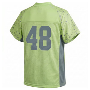 Camiseta de malla personalizada con logo y número, tela transpirable, ideal para entrenamientos de equipos, partidos y actividades deportivas. - Product Image 4