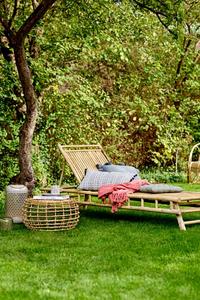 Chaise longue en bambou écologique, chaise longue réglable en bambou, lit de jardin extérieur, mobilier en bambou naturel - Product Image 6