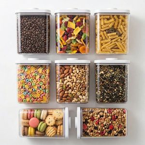 Conteneur alimentaire hermétique carré en PET Pavico de 1 à 3 L pour impression sérigraphique sur couvercle pop, idéal pour cuisine et garde-manger (vente en gros) - Product Image 3