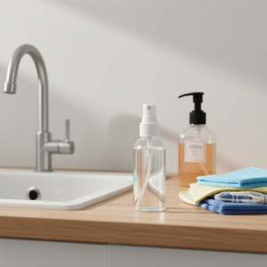 Flacone spray ILAN da 100 ml in plastica trasparente con ugello spray per la pulizia - Product Image 3