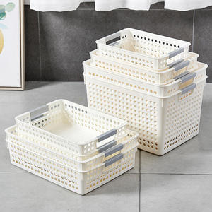 <b>Plastic</b> Storage <b>Baskets</b> Pantry Organizer Bins for Kitchen Cabinets Countertop and Household Organization - Product Image 4