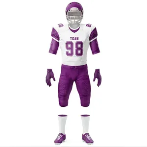 American Football Uniform Set OEM Custom Jersey <b>Pants</b> Lightweight Durable Breathable Training Competition Team Wear - Product Image 4