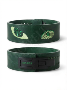 ขายส่ง OEM ODM ออกแบบโลโก้ตามสั่ง สายรัดข้อมือหนังวัวแท้สำหรับฝึกความแข็งแรง พาวเวอร์ลิฟติ้ง ออกกำลังกาย พร้อมหัวเข็มขัดแบบลูกบิด - Product Image 2