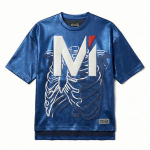 Camiseta Urbana de Moda Metálica Premium, Camiseta Casual de Diseñador Extra Grande para Hombre, Europa, Estados Unidos, MALUZA INDUSTRIES - Product Image 1