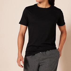 เสื้อยืดผู้ชายน้ำหนักเบา ขายส่ง สีดำ ผ้าฝ้ายเปล่า สตรีทแวร์ Y2K จำนวนมาก รับผลิตแบบ OEM แบรนด์ส่วนตัว ซัพพลายเออร์เสื้อผ้า US B2B - Product Image 2