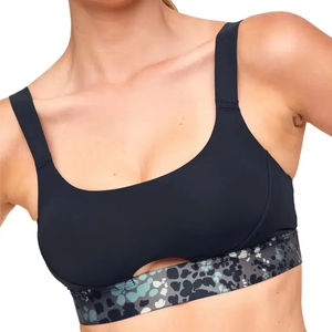 Soutien-gorge de sport sans dos de haute qualité, grande taille, rembourré, maintien moyen, sans coutures, pour la course et la gym - Product Image 1