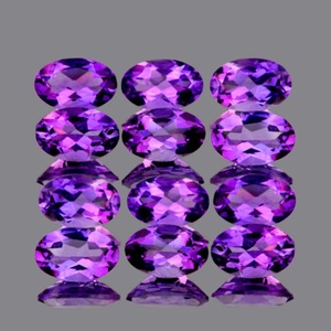 Ametyste violette naturelle, taille facetée, clarté VVS impeccable, pierre précieuse brute extraite de la terre - Product Image 2