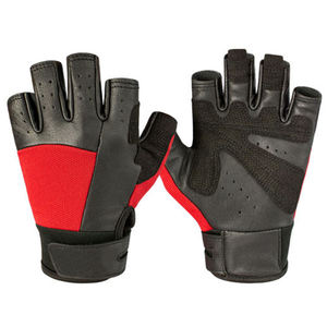 Gants de sport en PU antidérapants et résistants à l'usure, personnalisables en couleur et taille, pour l'entraînement sportif et en salle de sport, design unisexe à demi-doigts - Product Image 2