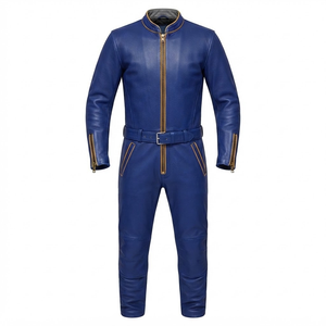Combinaison de moto en cuir sur mesure de qualité supérieure MotoCP Racing 1 pièce, équipement de conduite avec bosse niveau 2 CE, fabriquée sur mesure - Product Image 1