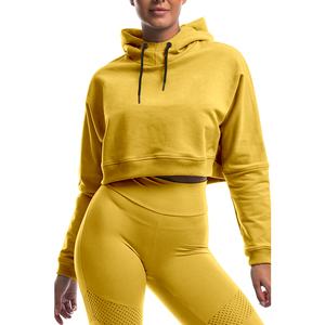 Sudaderas Cortas para Mujer, Tejido de Felpa, Corte Clásico, Material Transpirable y Suave, Cómodas para Uso Diario, Sudaderas con Capucha - Product Image 2