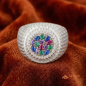 925 Sterling <b>Silver</b> Baguette Cut Moissanite Men's Hip Hop Iced Out Prong Set Rose Gold/Gold/<b>Silver</b> Plated Luxury <b>Statement</b> <b>Ring</b> - Product Image 4
