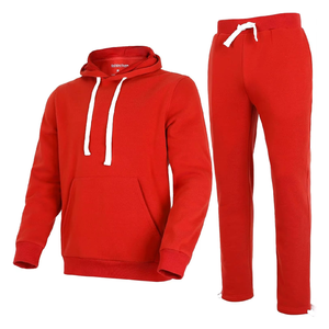 Ensemble de survêtement 2 pièces léger 100 % coton pour homme de marque personnalisée - Tenue de sport élégante pour l'automne avec poches latérales - Product Image 1